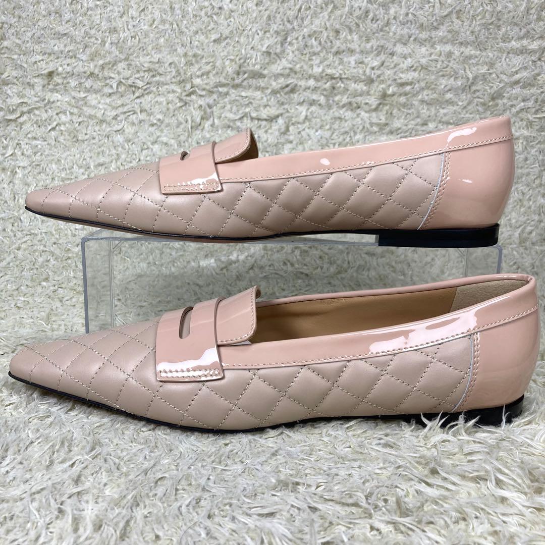 『未使用』PELLICO DAMA キルティング フラットパンプス ピンク 38