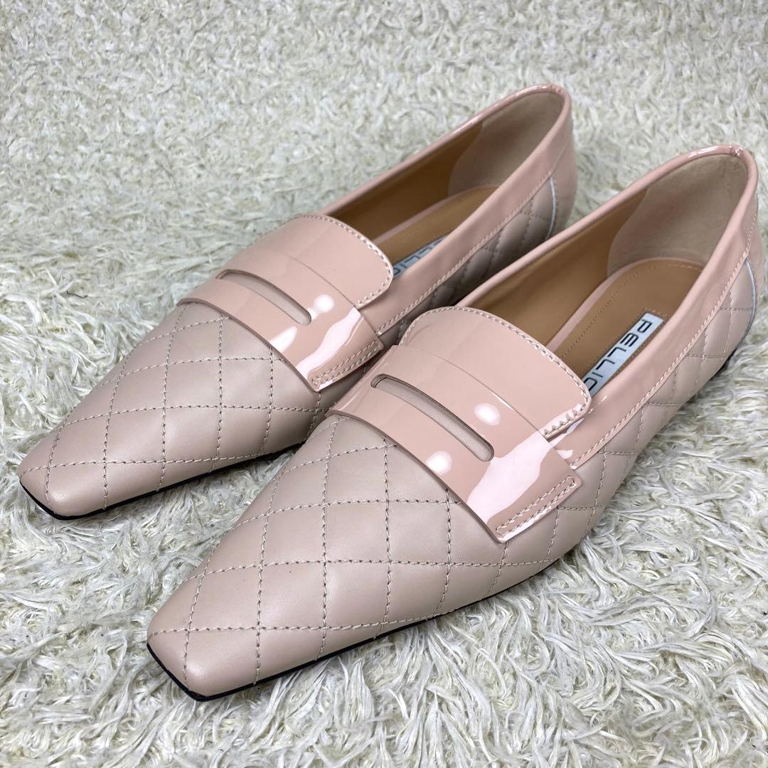『未使用』PELLICO DAMA キルティング フラットパンプス ピンク 38