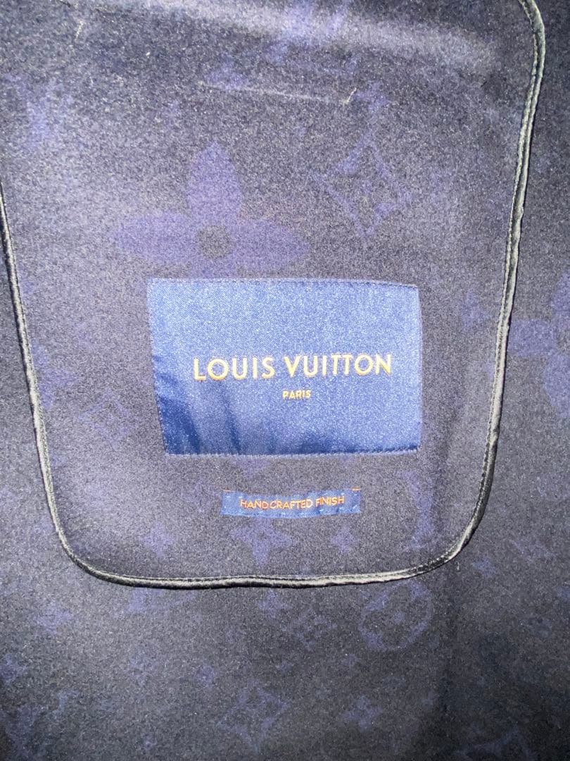 LOUIS VUITTON ルイヴィトン チェスターコート ネイビー