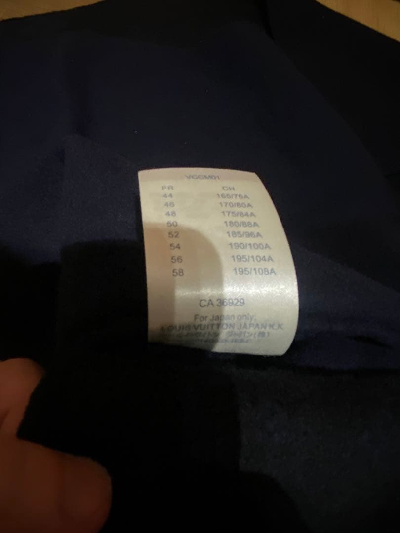 LOUIS VUITTON ルイヴィトン チェスターコート ネイビー