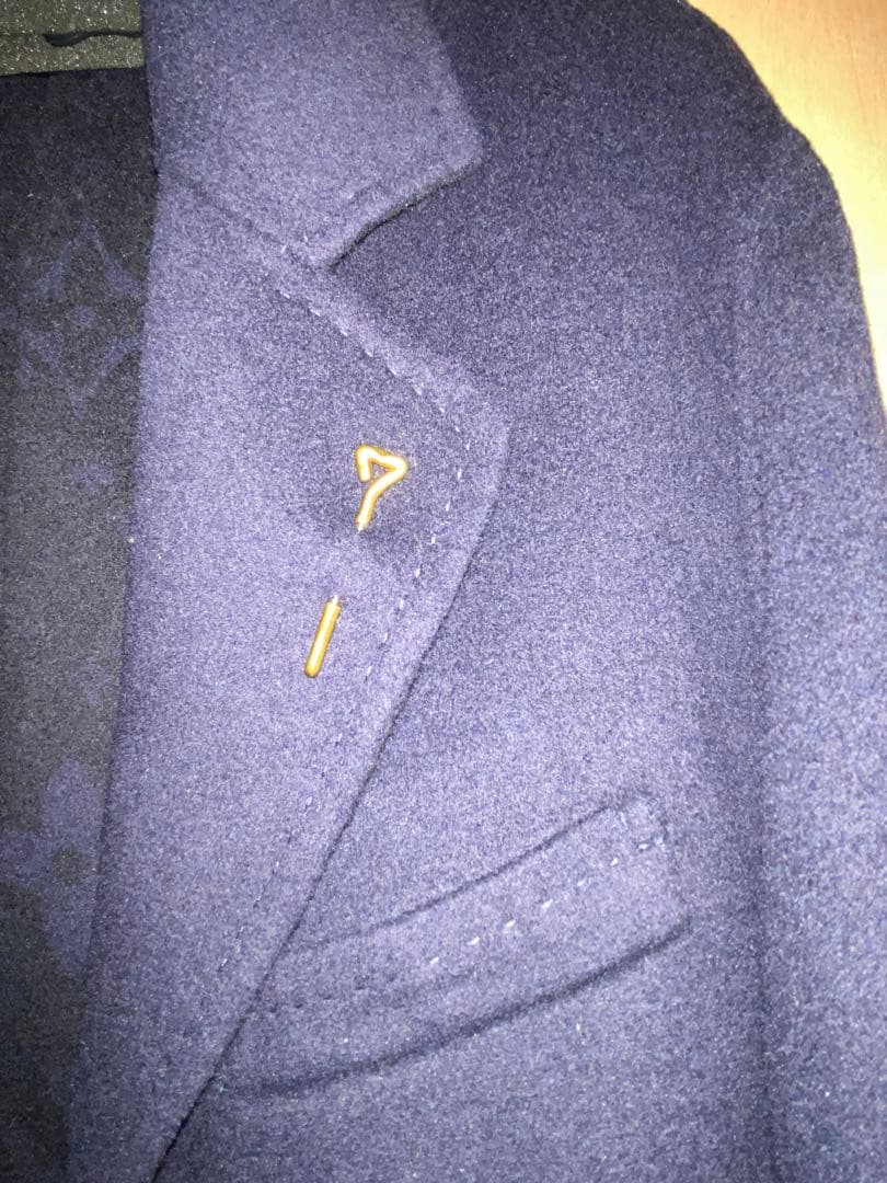 LOUIS VUITTON ルイヴィトン チェスターコート ネイビー