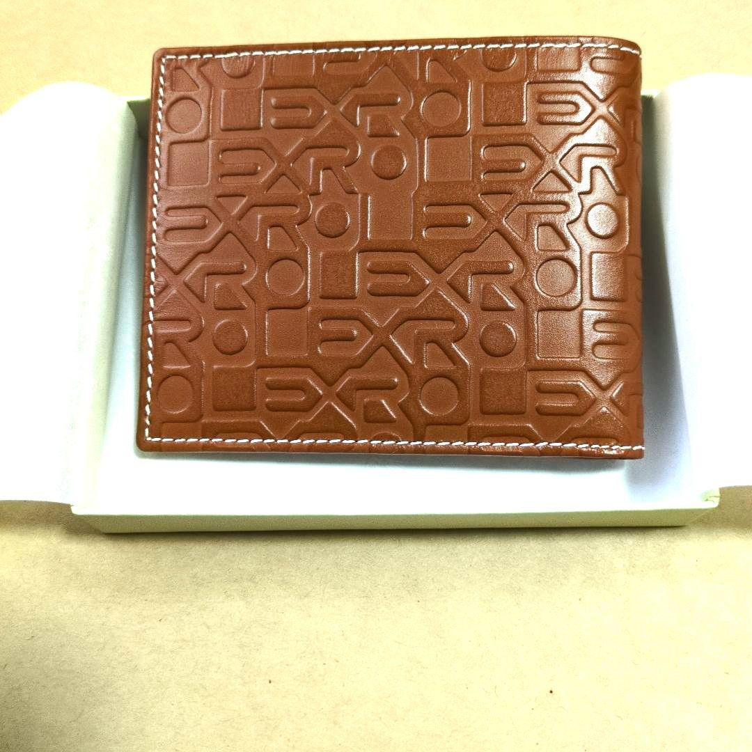 ROLEX エンボスロゴ 二つ折り財布 ブラウン　非売品