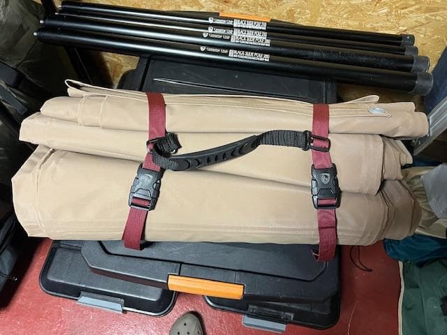 キャンピングクラブクリードⅡブラックグランドシート付き