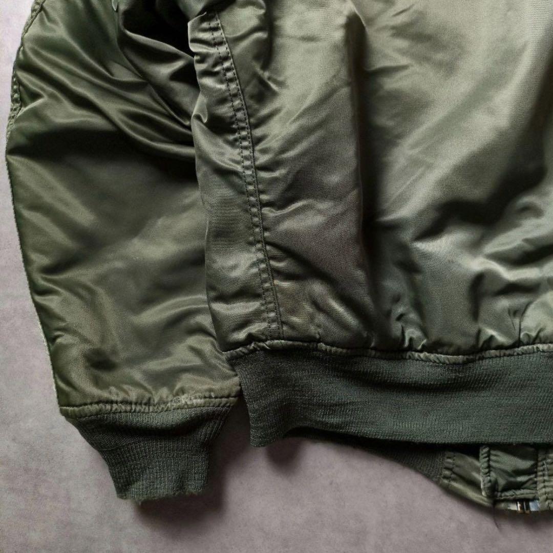 80s 90s USA製 ALPHA 3本線 IDEAL 民生品 ＭＡ-1