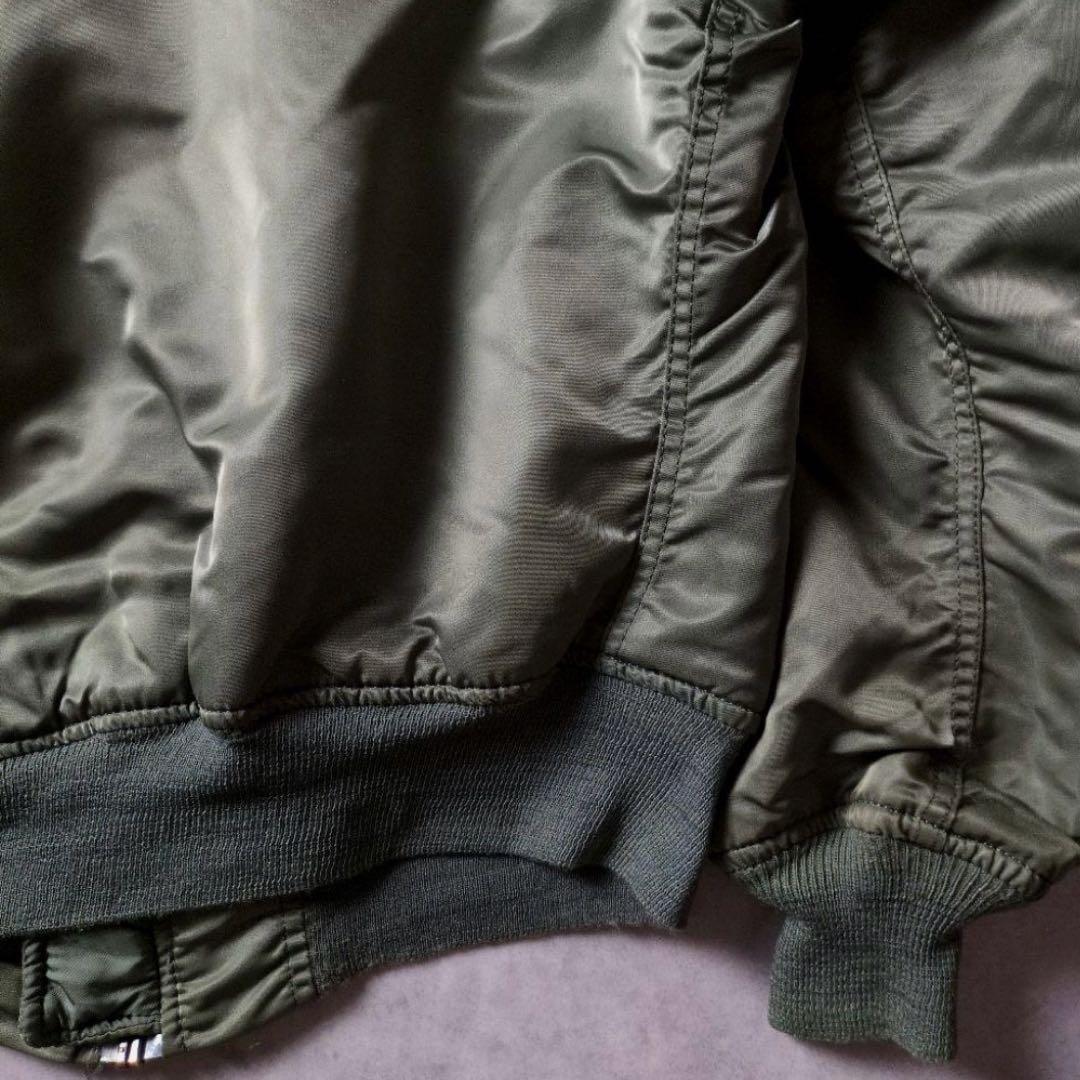 80s 90s USA製 ALPHA 3本線 IDEAL 民生品 ＭＡ-1