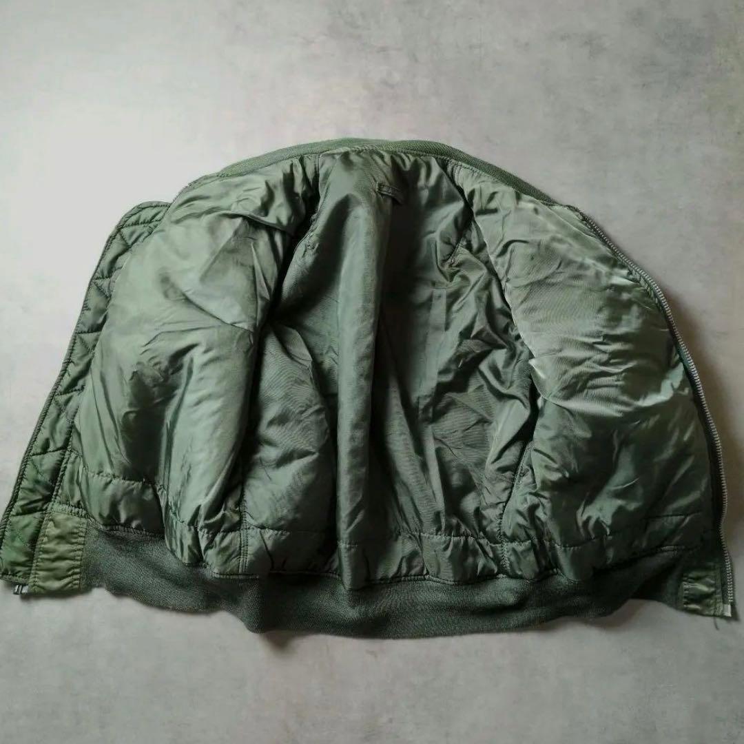 80s 90s USA製 ALPHA 3本線 IDEAL 民生品 ＭＡ-1