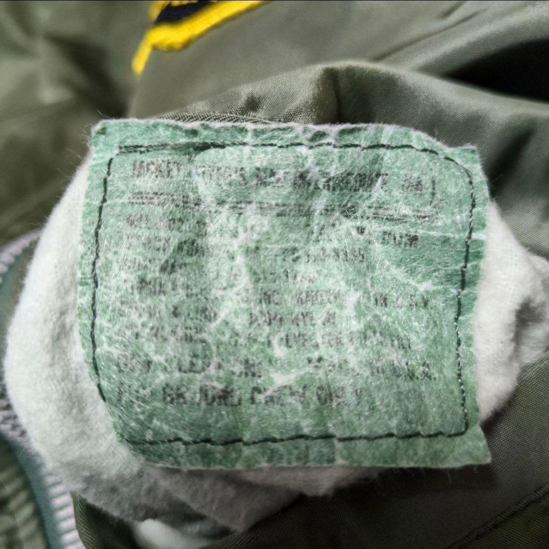 80s 90s USA製 ALPHA 3本線 IDEAL 民生品 ＭＡ-1