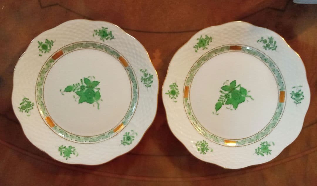 【ショコラ】ヘレンド　ケーキ皿　 19cm ２枚セット