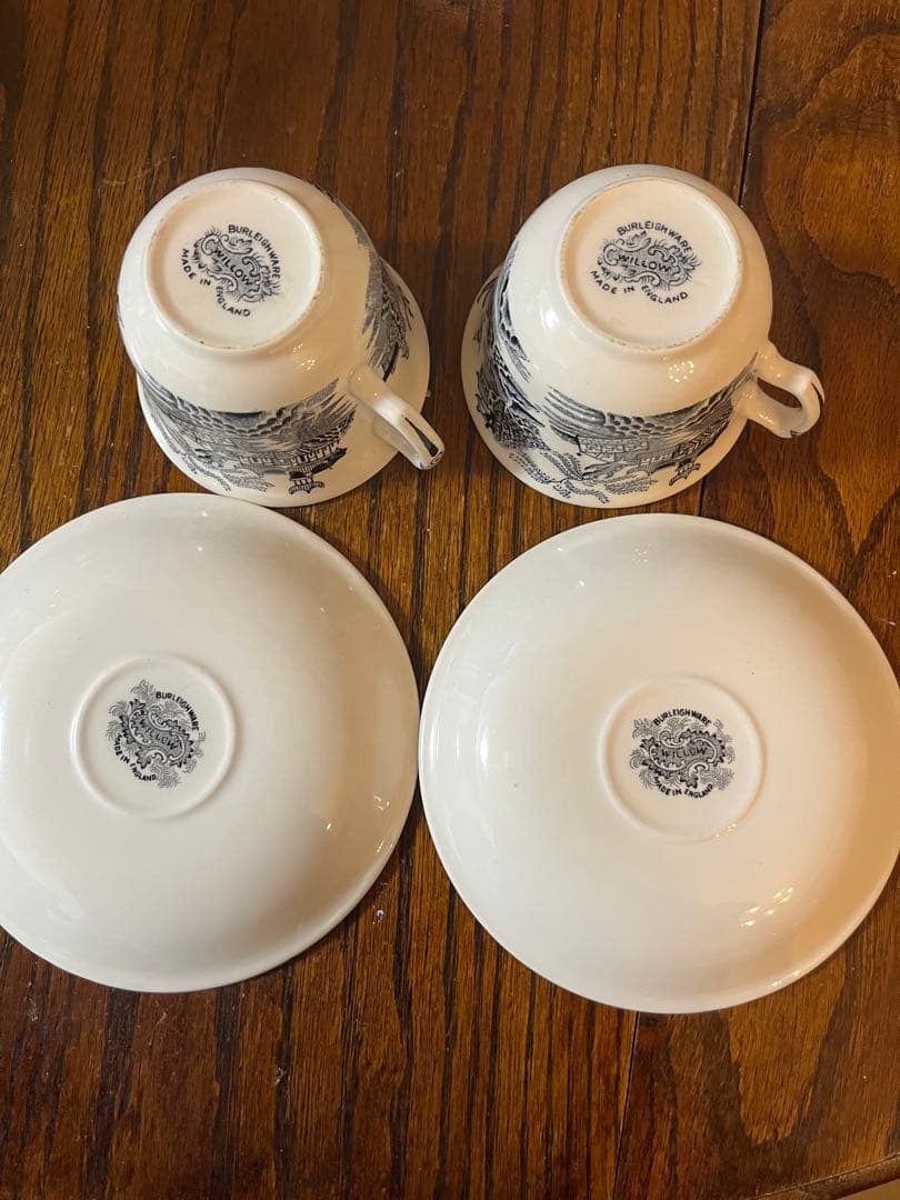 バーレイburleigh ブラックウィロー　カップセット　コーヒーカップ　カップ