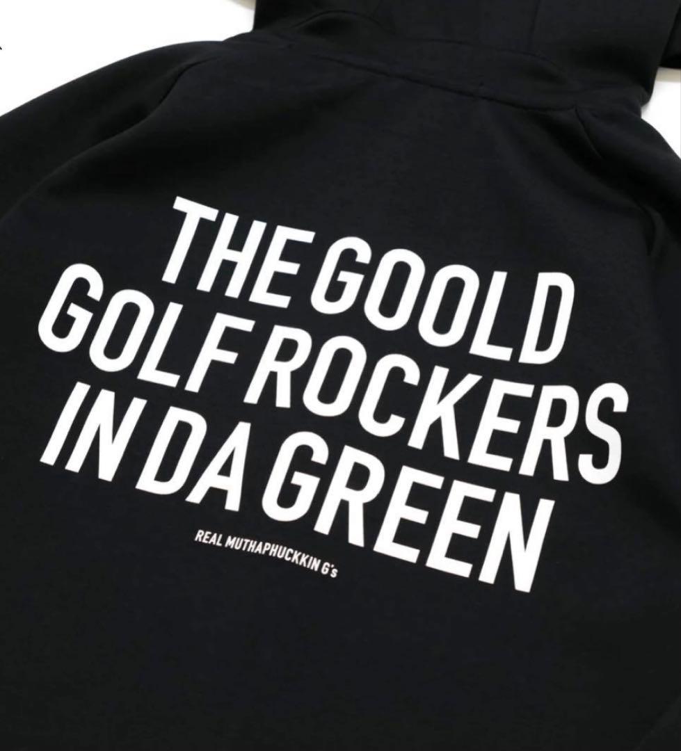 ゴールドゴルフロッカーズ ブラック フード付きジャケットとパンツセット