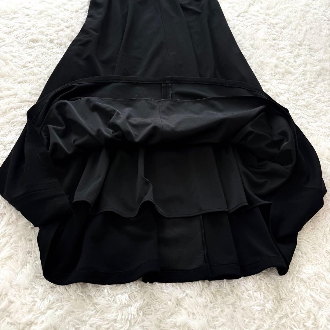 極美品✨ Rene 白襟ワンピース ドレス ノースリーブ フレア 2way 黒