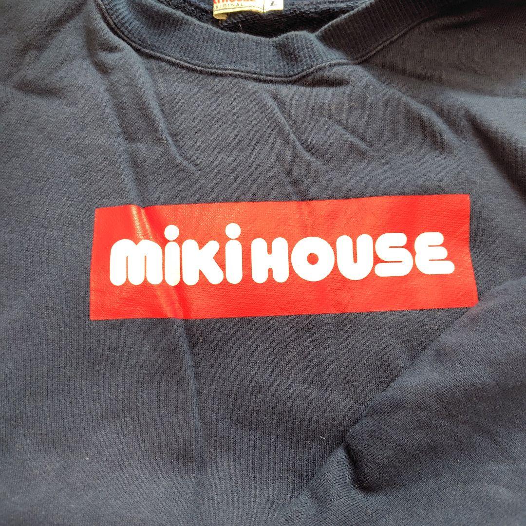 ミキハウス　親子　お揃い　トレーナー　色違い　　 Lサイズ　90　100