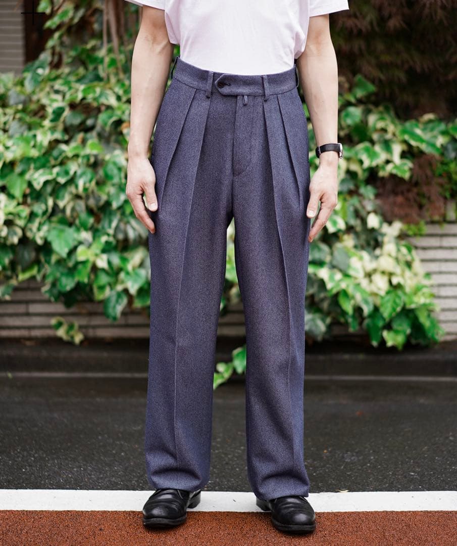 パンツ NEAT 22SS plastic denim wide 44