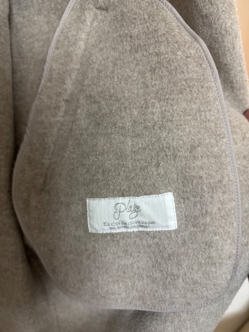 Plage ハミルトンテーラードコート 36 ブラウン