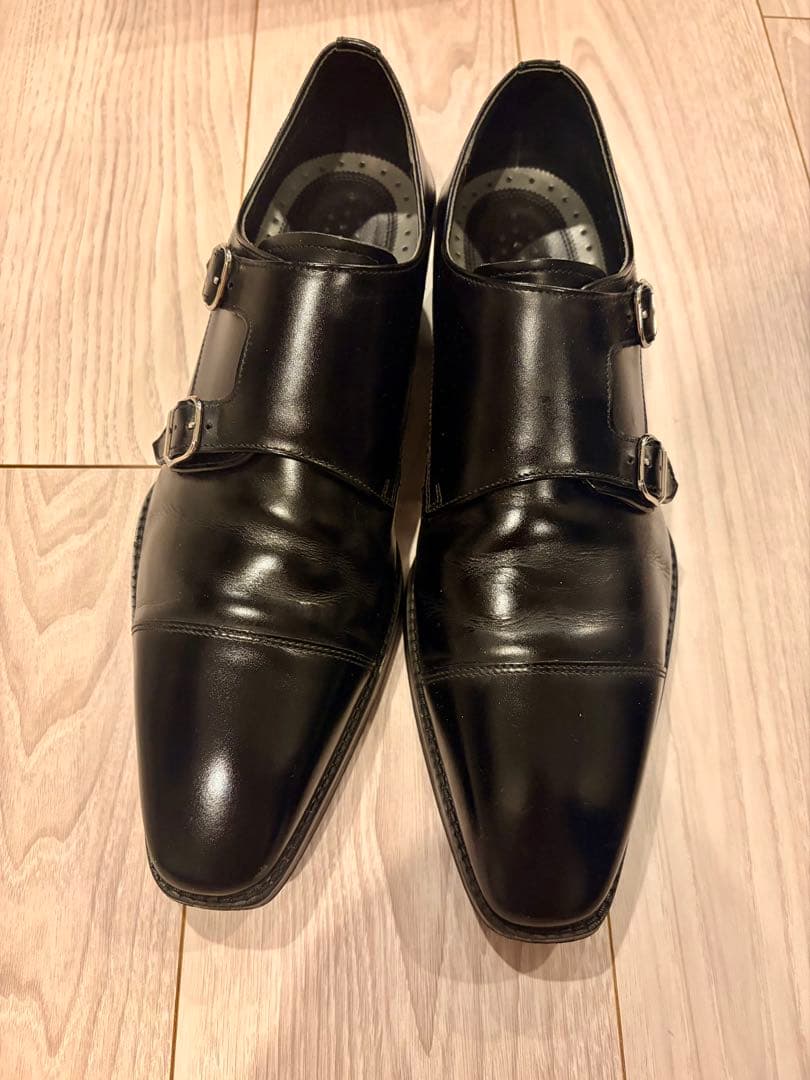 h*a様 【正規美品】REGAL 27EL 26.5cmブラック ダブルモンク(