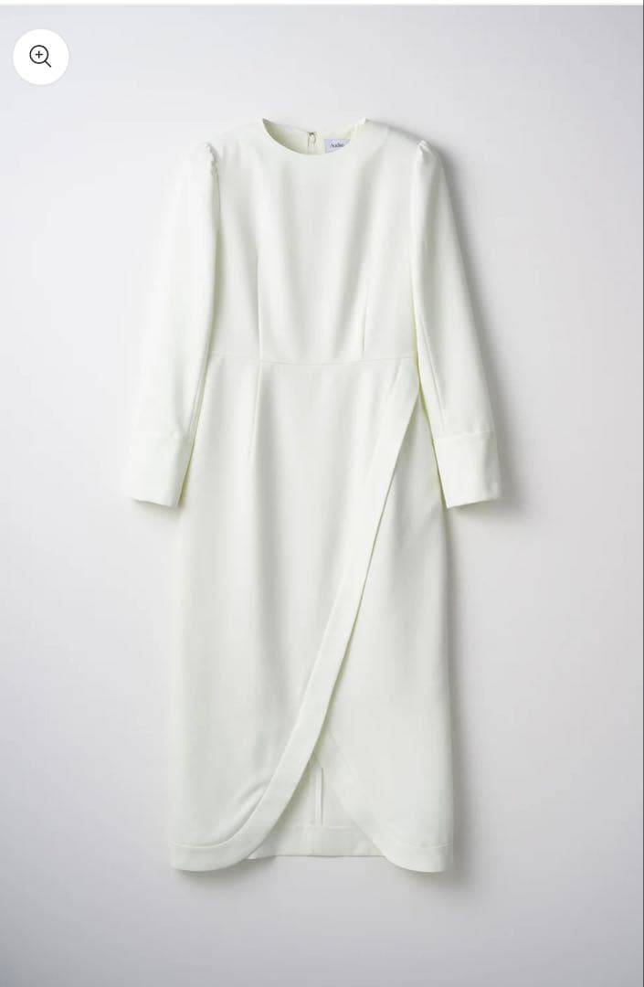 新品Audire Tulip hem dress (Ivory)