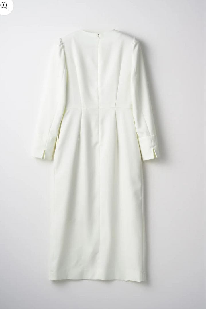 新品Audire Tulip hem dress (Ivory)