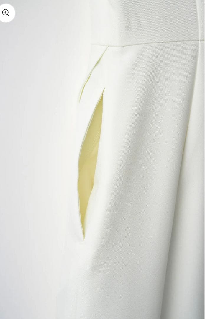 新品Audire Tulip hem dress (Ivory)