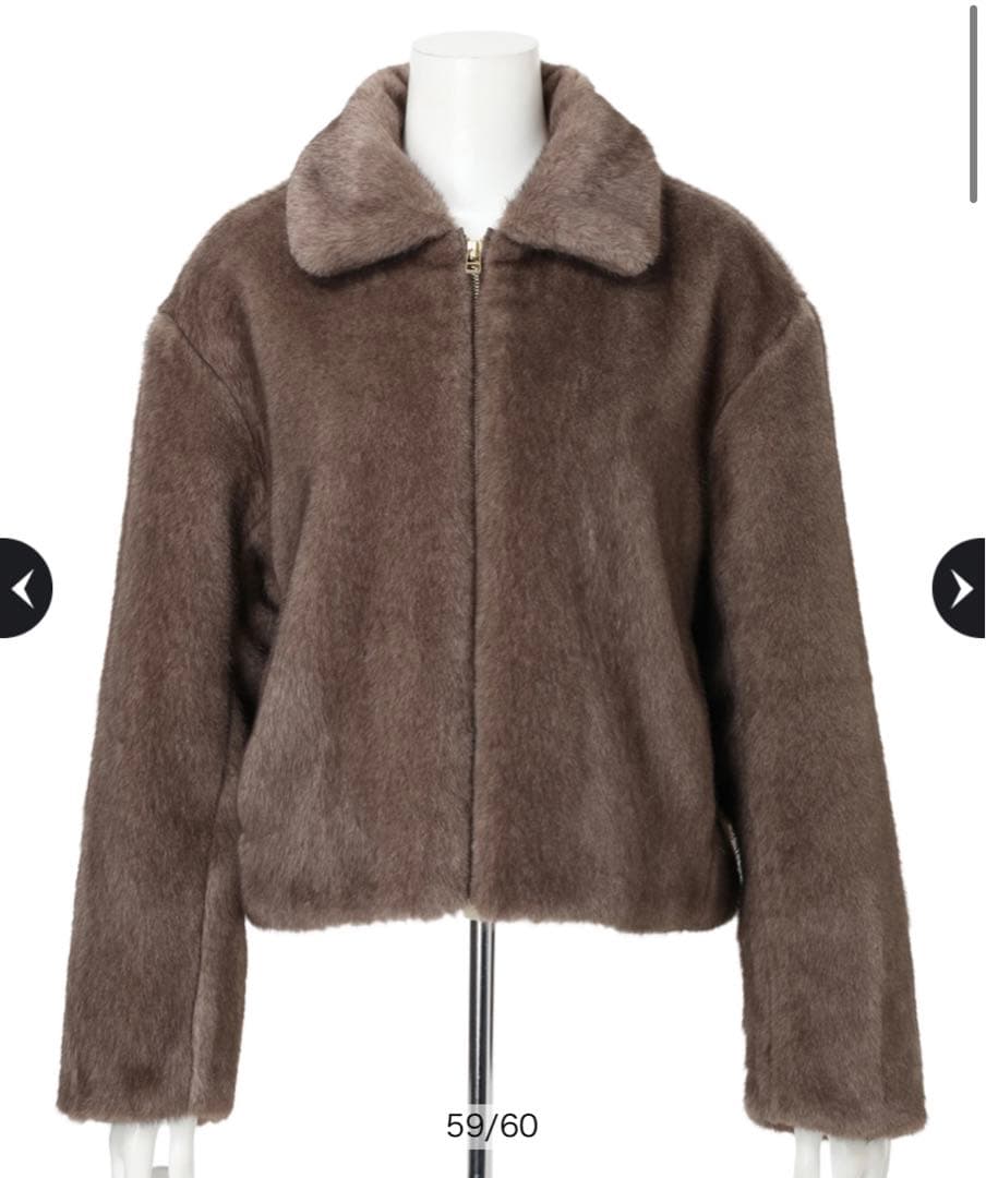 新品 未使用 Arpege story ミンク風ショートコート