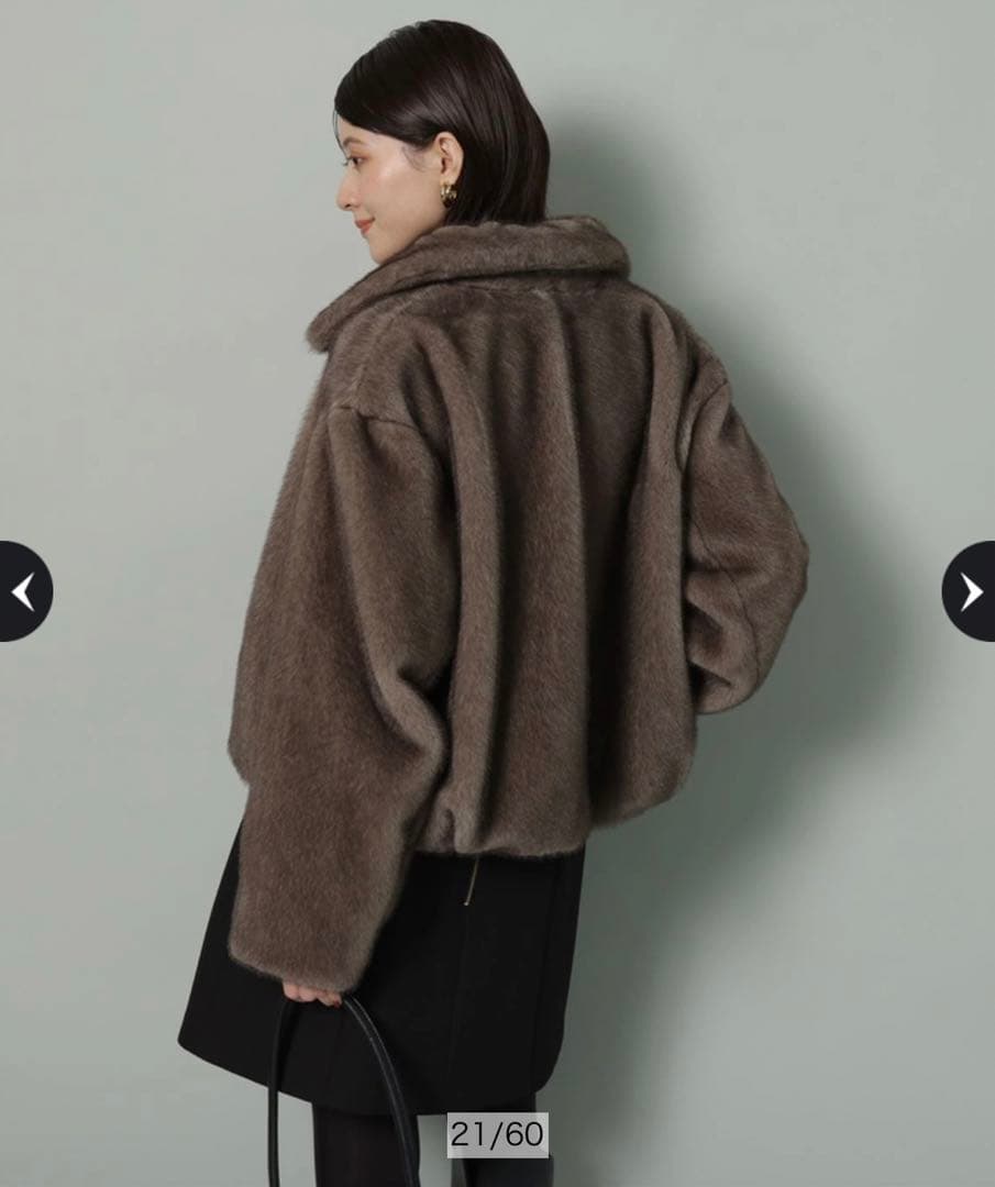 新品 未使用 Arpege story ミンク風ショートコート