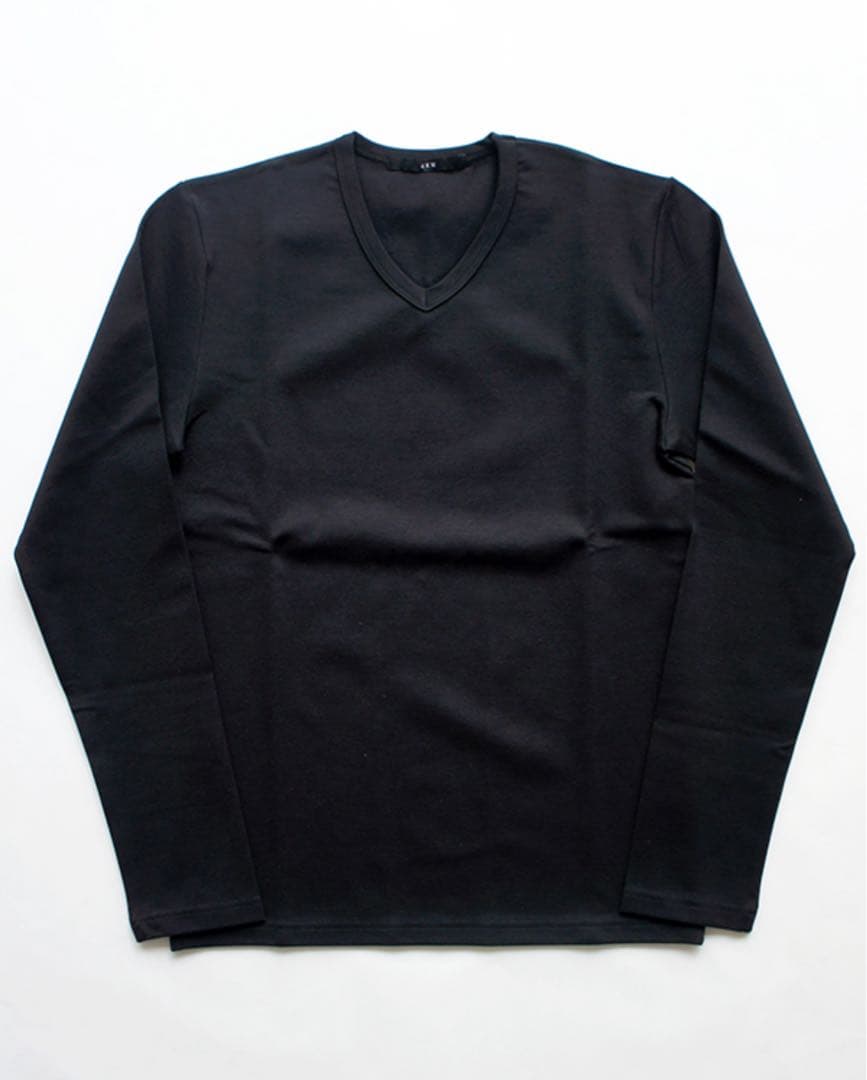 AKM DUAL WARM L/S V-NECK ブラック