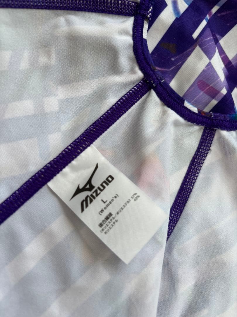【新品未使用】ミズノ AYA TERAKAWA 競技用水着 紫色