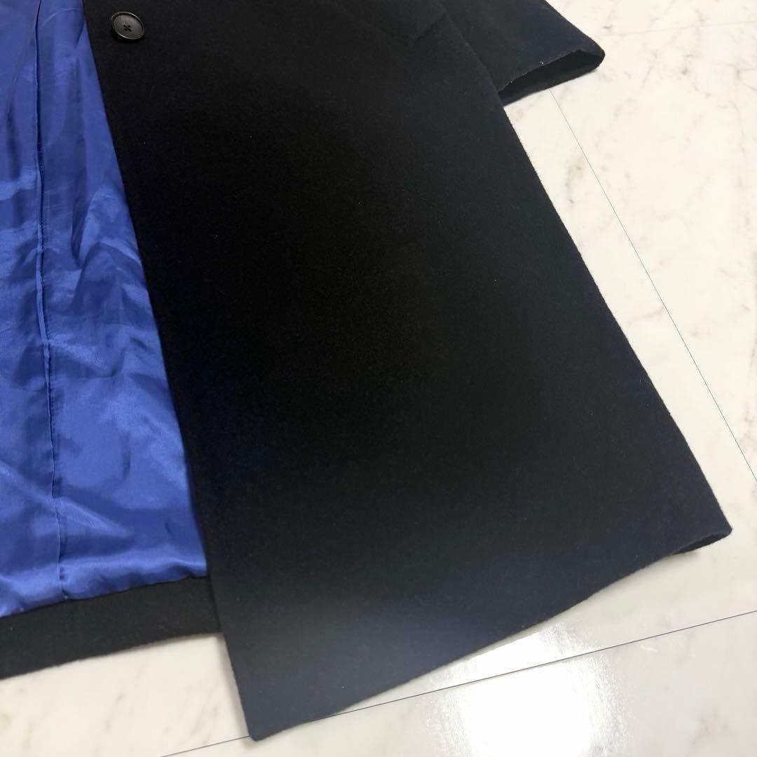 【美品✨️】ポールスミス ウール カシミヤ チェスター コート バイカラー 黒紺