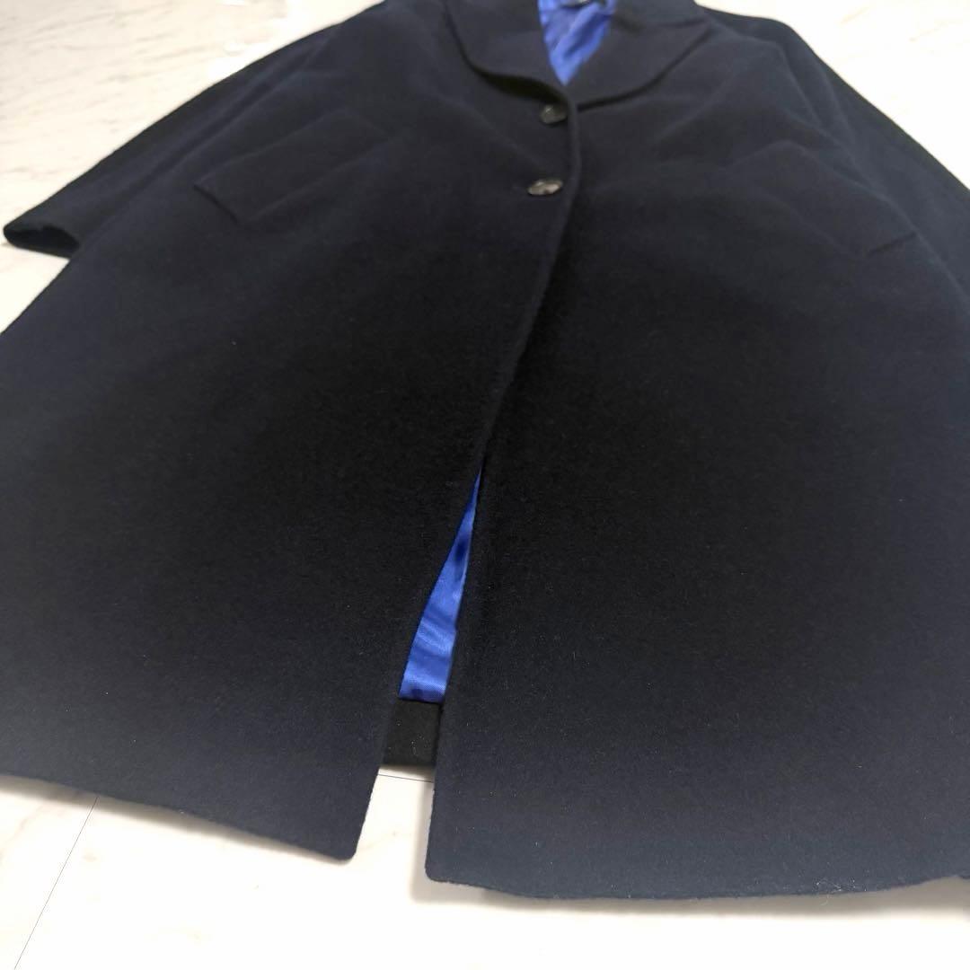【美品✨️】ポールスミス ウール カシミヤ チェスター コート バイカラー 黒紺