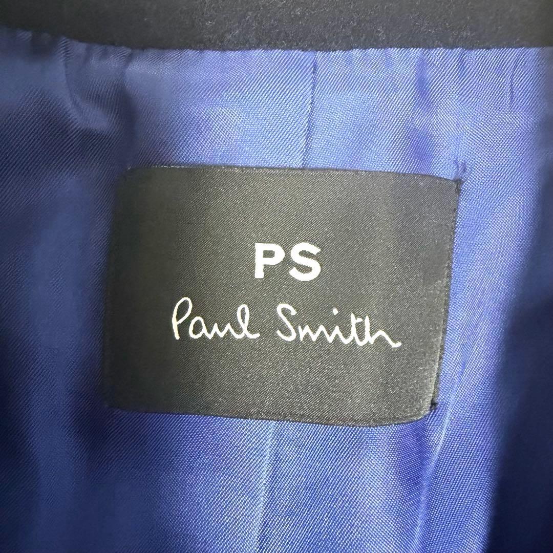 【美品✨️】ポールスミス ウール カシミヤ チェスター コート バイカラー 黒紺