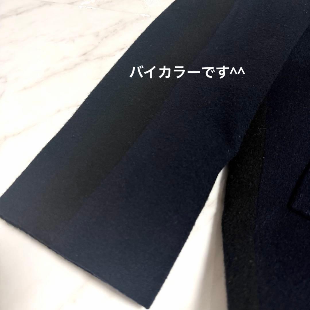 【美品✨️】ポールスミス ウール カシミヤ チェスター コート バイカラー 黒紺