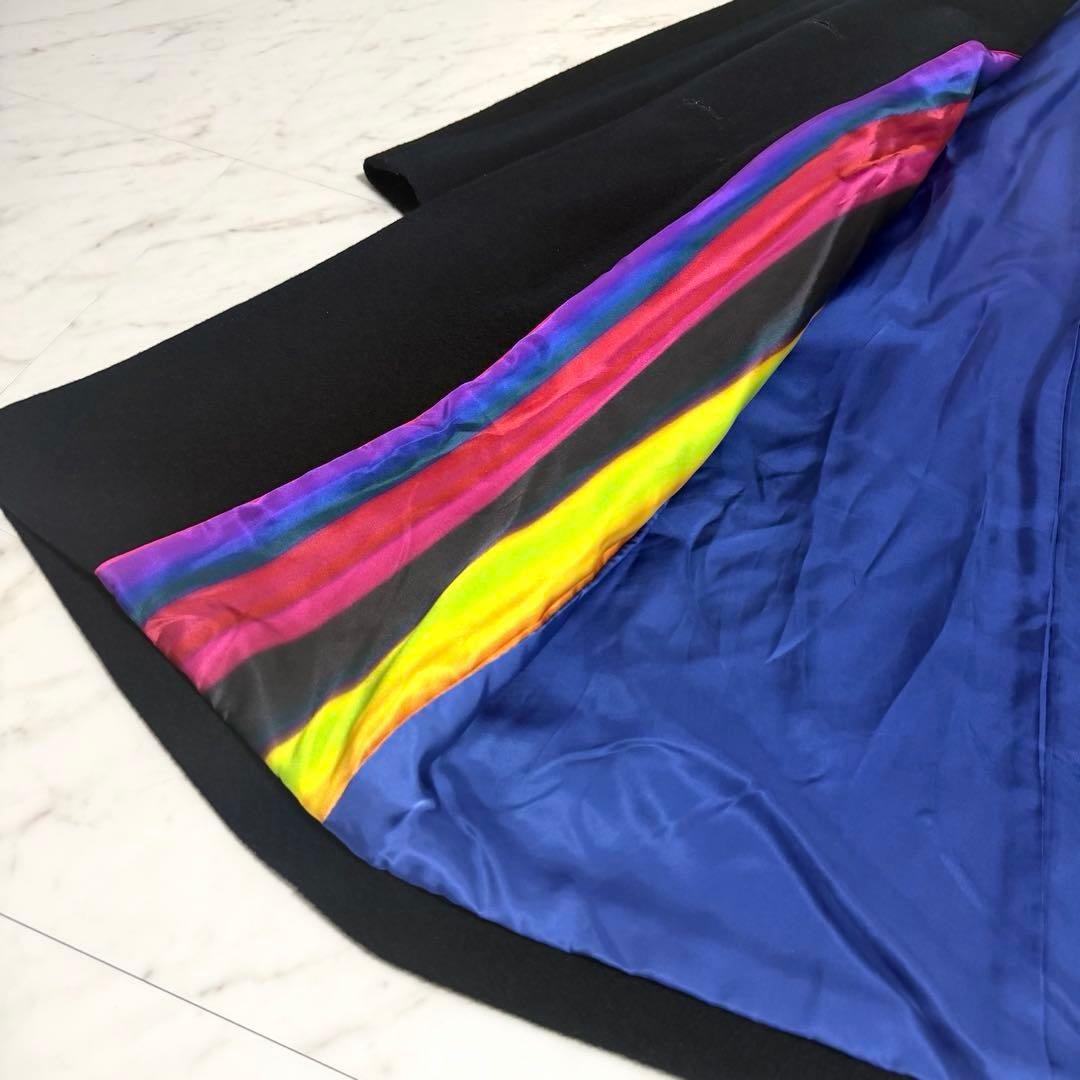 【美品✨️】ポールスミス ウール カシミヤ チェスター コート バイカラー 黒紺