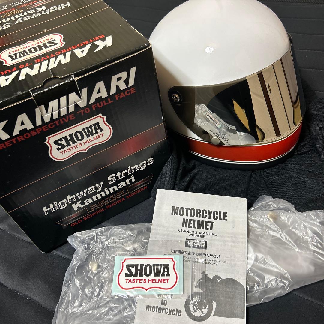 ビンテージヘルメット山城オートパーツkaminari Lサイズ