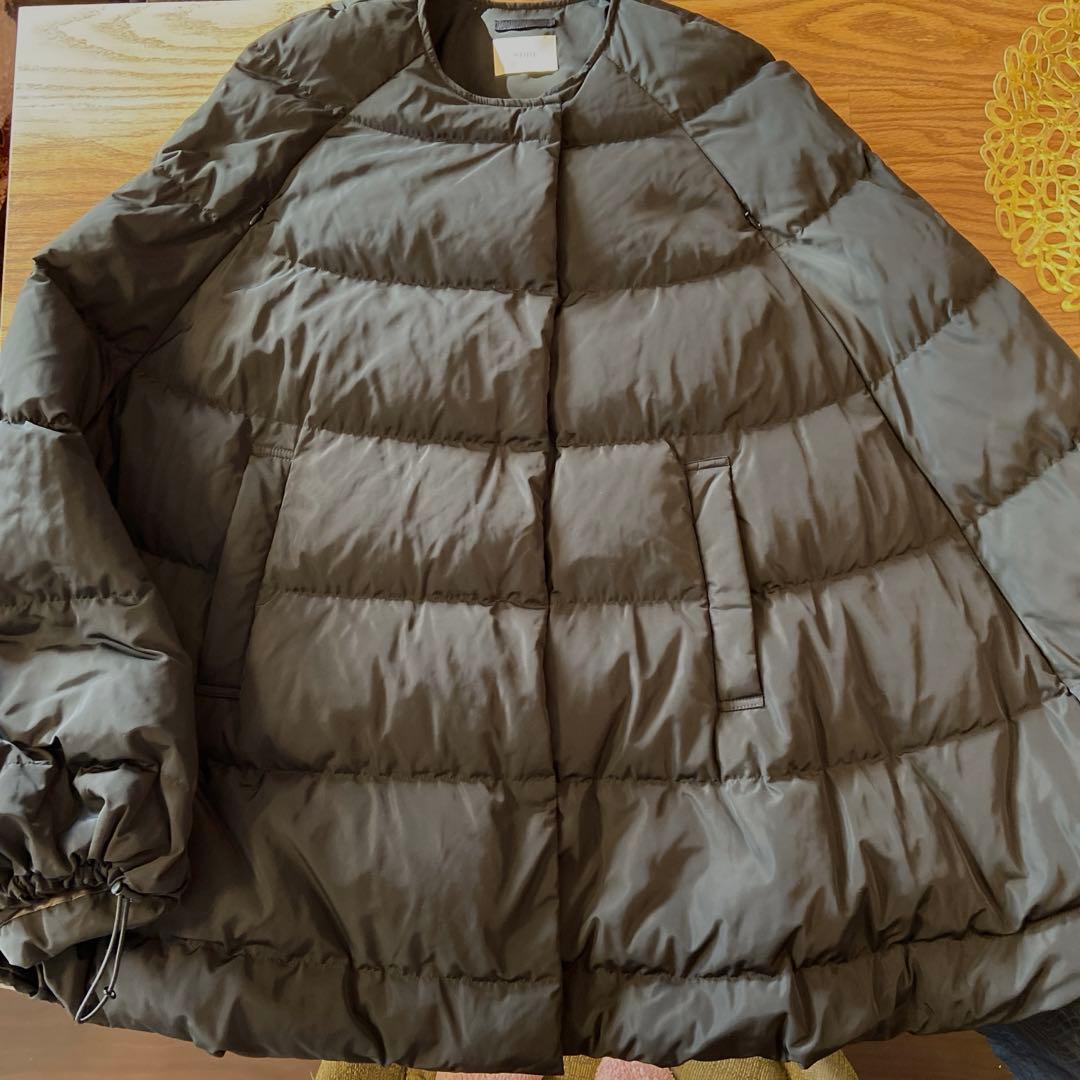 【新品・未使用品】lephil ブラック　パッフィーダウンケープ　サイズ0