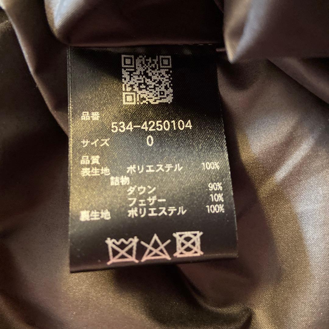 【新品・未使用品】lephil ブラック　パッフィーダウンケープ　サイズ0