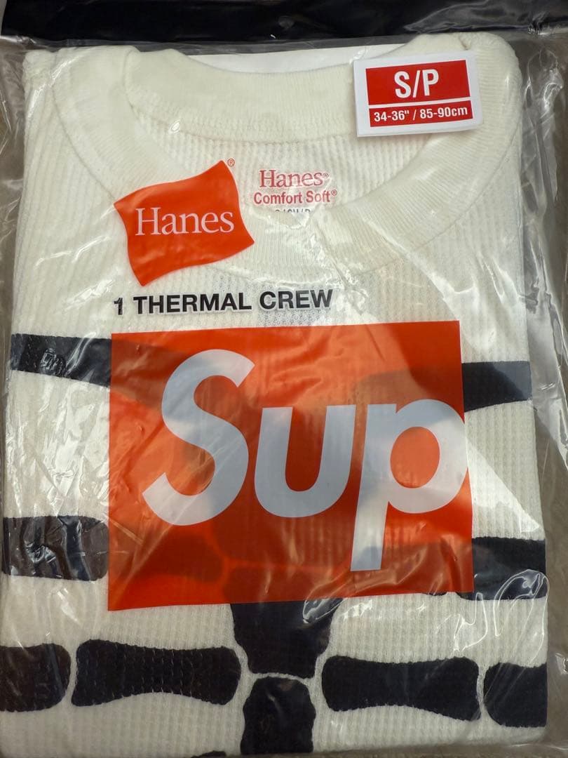 トップス S Supreme Hanes Bones Thermal Crew 1 P
