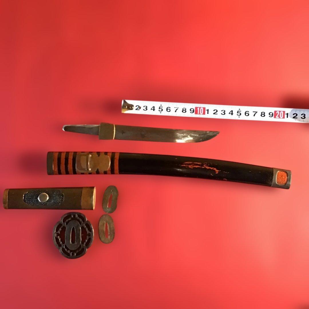 希少　江戸期変わり拵　繋ぎは13㎝刃合法ナイフ