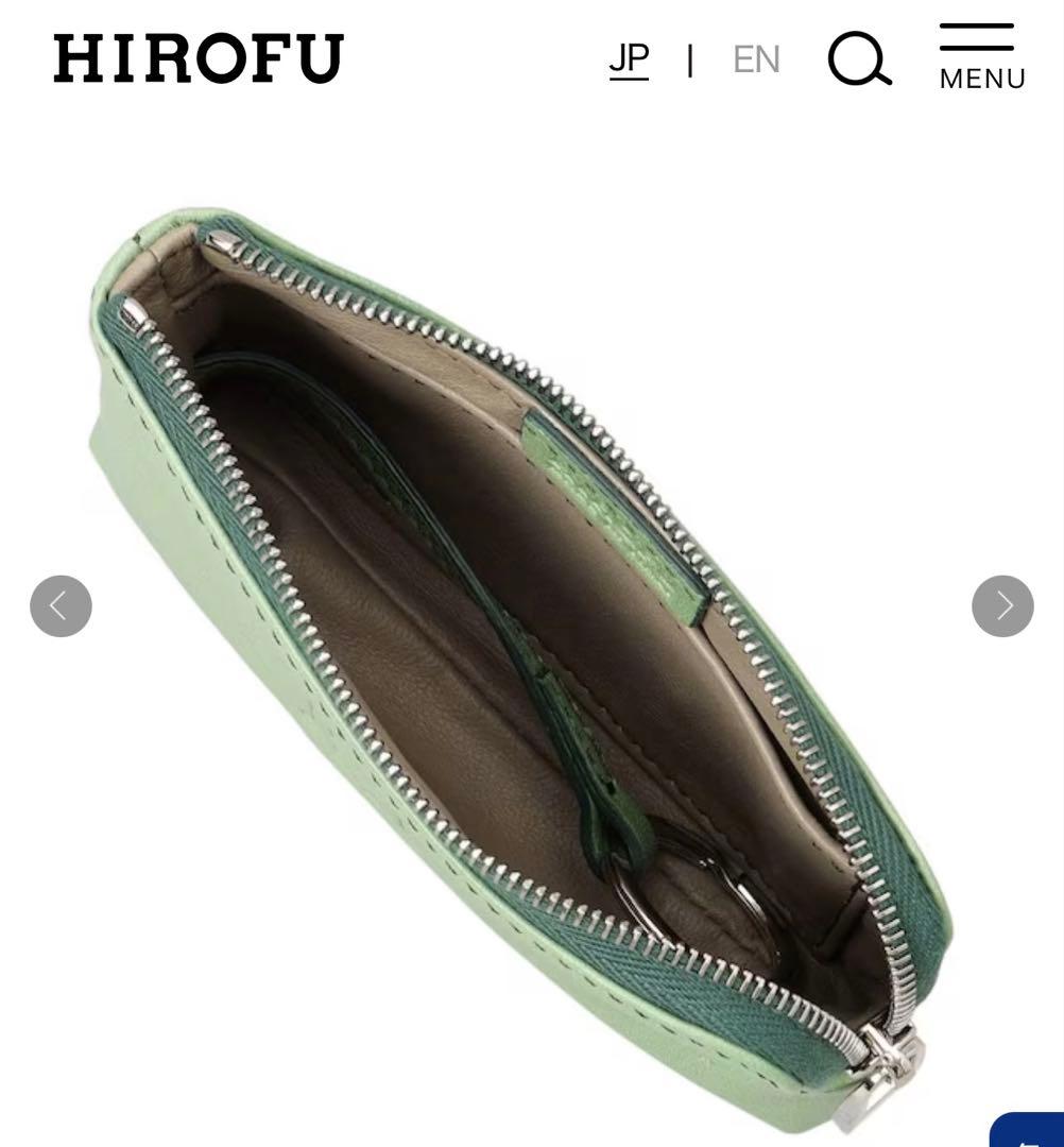 HIROFU 本革 ポーチ（キーリング付き）