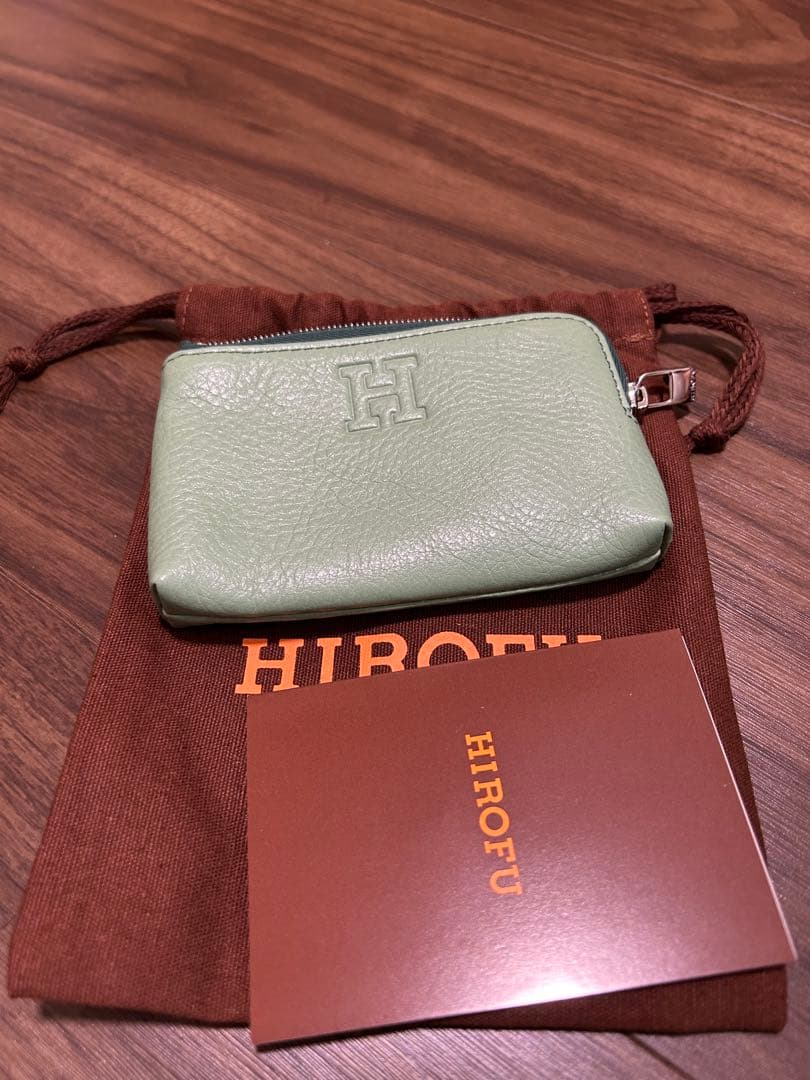 HIROFU 本革 ポーチ（キーリング付き）