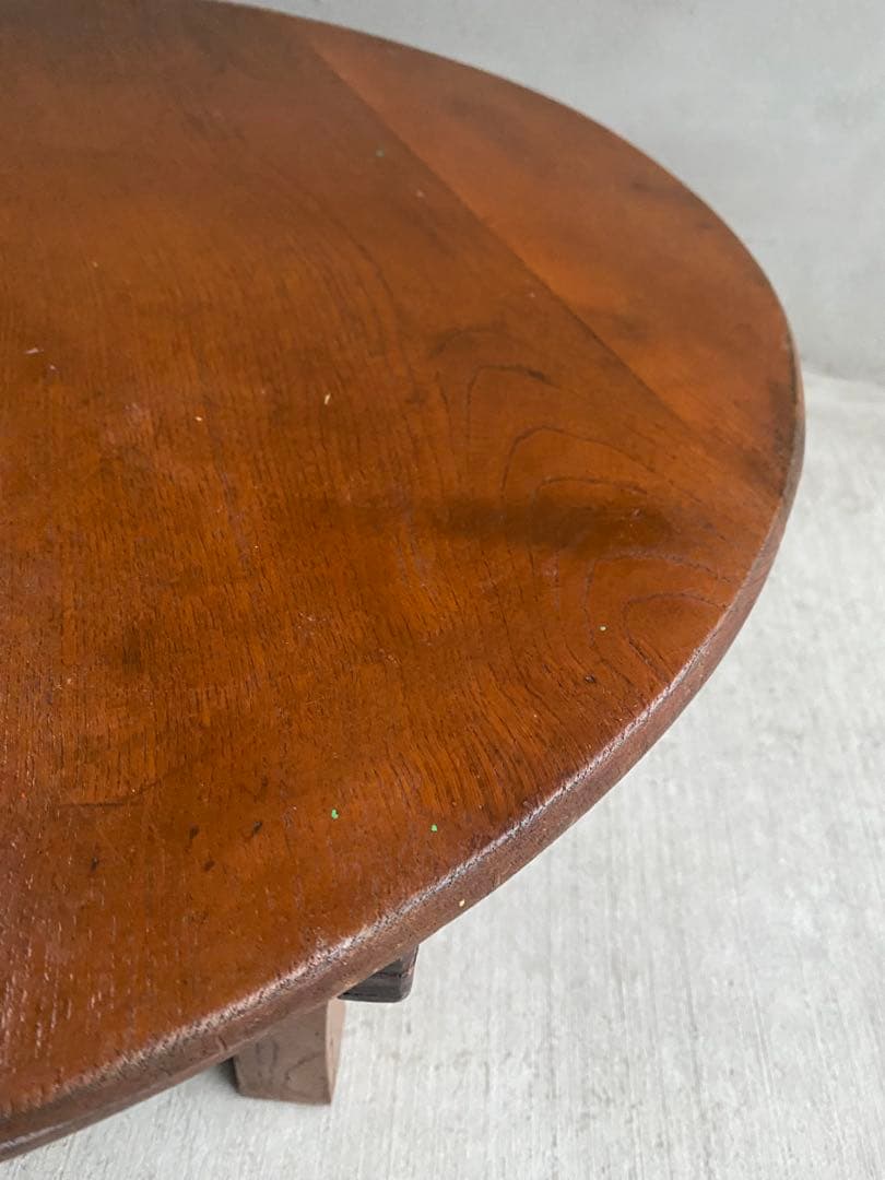 再値下げ‼️昭和レトロなちゃぶ台　折りたたみ式　コンパクト　アンティーク和物