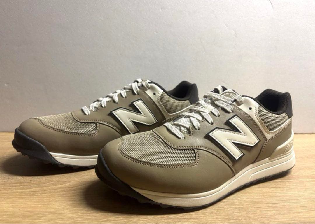 未使用 27.5cm 2E ニューバランスゴルフシューズUGS574A3ブラウン