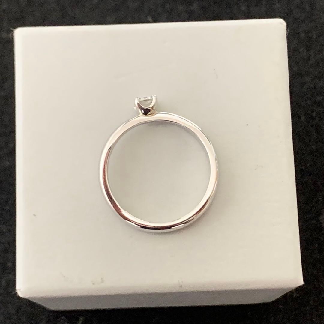 鎌倉彫金工房 指輪 8号 ダイヤモンド 0.2カラット プラチナ