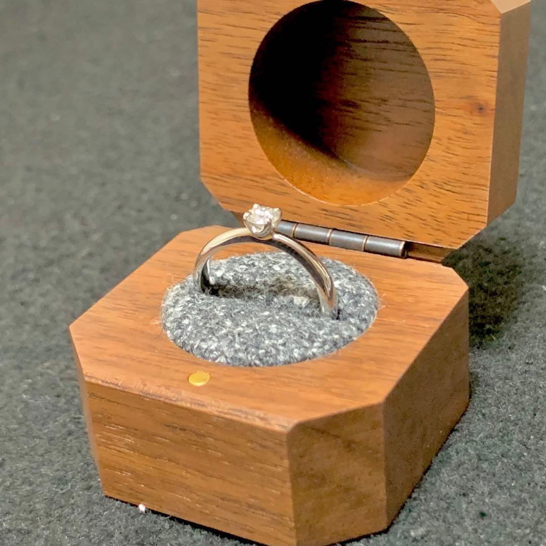 鎌倉彫金工房 指輪 8号 ダイヤモンド 0.2カラット プラチナ