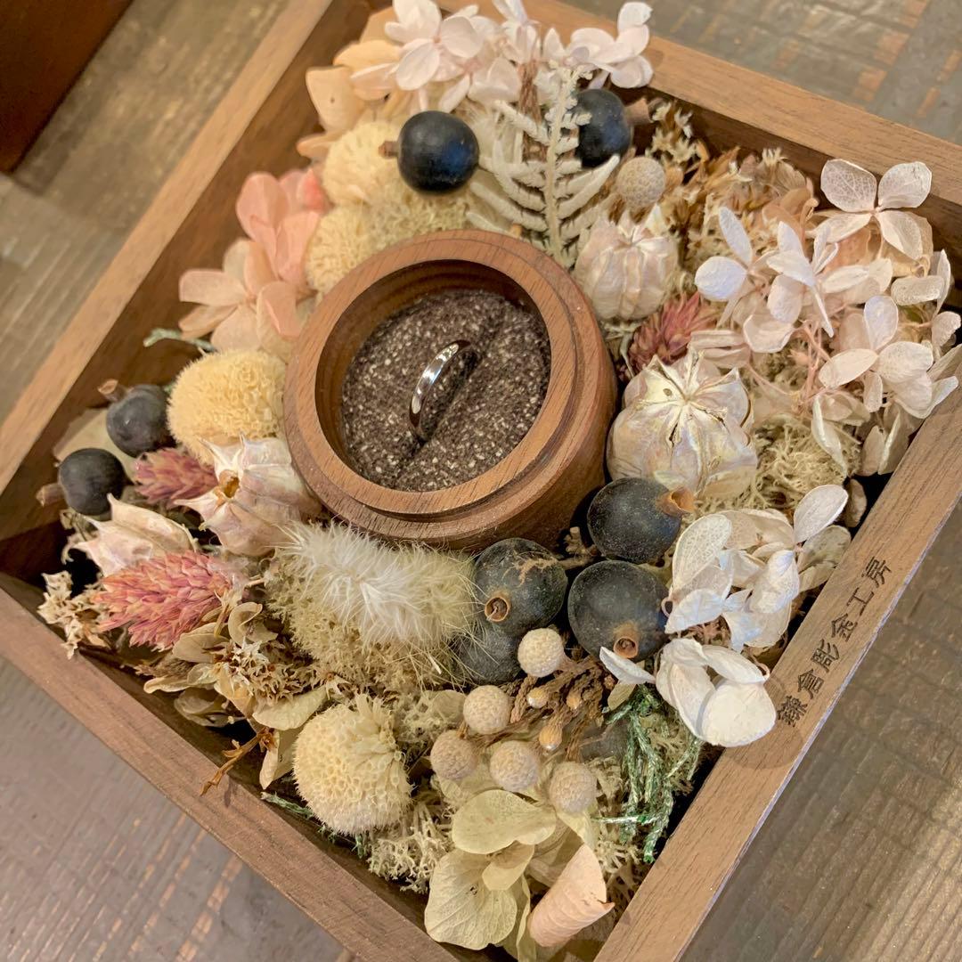 鎌倉彫金工房 指輪 8号 ダイヤモンド 0.2カラット プラチナ