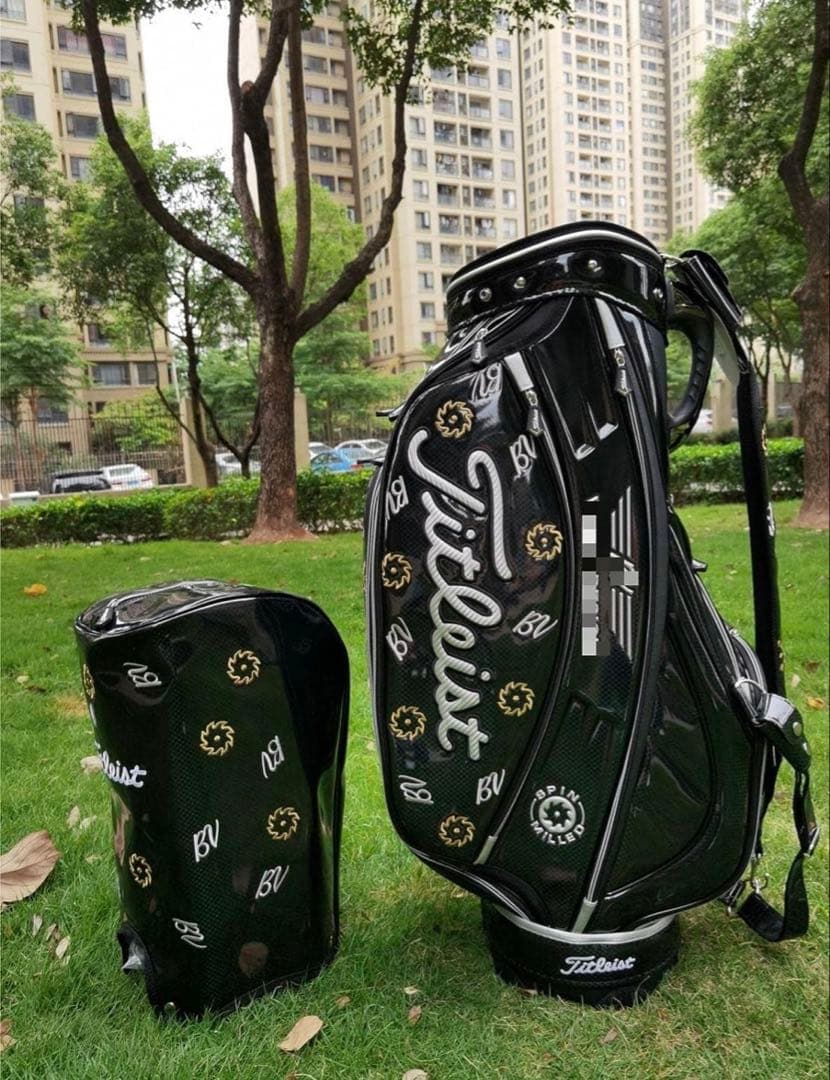 特価：キャディバッグ PUレザー スポーツゴルフバッグ メンズゴルフバッグ