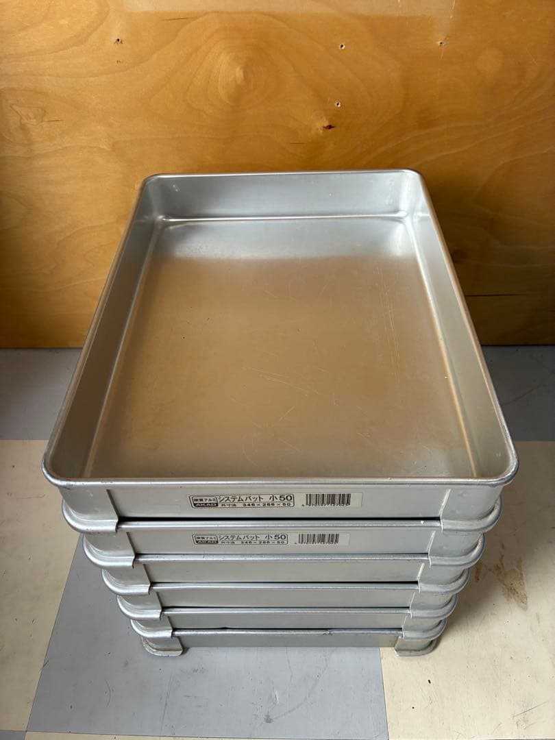 * 業務用にも！ 餃子バット6枚＆蓋2枚セット 大量調理・冷凍保存に