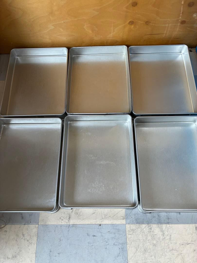 * 業務用にも！ 餃子バット6枚＆蓋2枚セット 大量調理・冷凍保存に