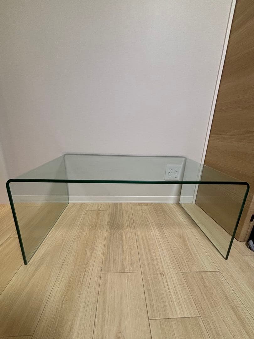 フランフラン　ガラステーブル　クリアテーブル　ローテーブル　Francfranc