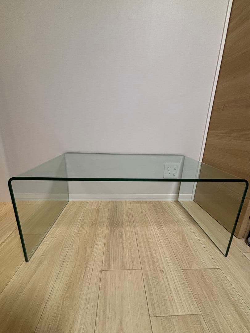 フランフラン　ガラステーブル　クリアテーブル　ローテーブル　Francfranc