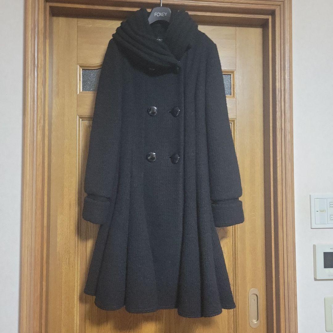 タグ付きEPOCAウールニットロングコート