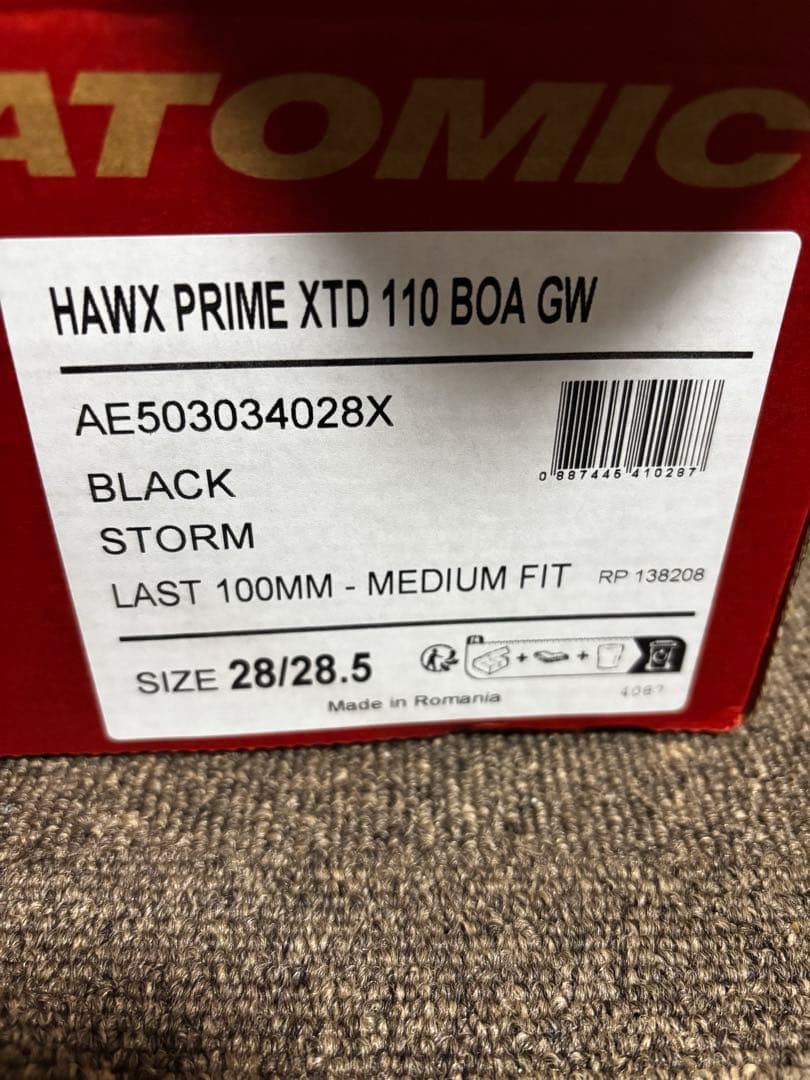 アトミック ATOMIC　HAWX PRIME XTD 110 ホークスプライム